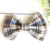 Collar Bow Tie Cotton 5 inch Chocolate Plaid for Easter
