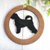 Ornament Handmade 4" Wood Cut Out PWD Retriever Clip