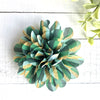 Dog Bloom Collar Flower 2.9" St Patricks Green & Gold Stripes