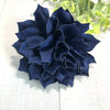 Dog Bloom Collar Flower 4" Navy Blue Dahlia
