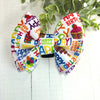 Dog Collar Bow Tie Techno Fabric 5" Happy Birthday