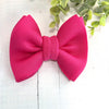 Dog Collar Bow Tie Techno Fabric 5" Hot Pink