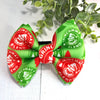 Dog Collar Bow Tie Techno Fabric 5" Mean One Coffee Blend