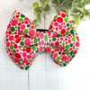 Dog Collar Bow Tie Techno Fabric 5" Watermelon Dots