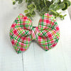 Dog Collar Bow Tie Techno Fabric 5" Watermelon Plaid