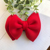 Dog Collar Bow Tie Techno 5" Ruby Red