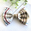 Dog Collar Bow Tie Cotton 5" Desert Plaid