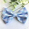 Dog Collar Bow Tie Cotton 5" Little Boy Blue