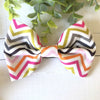 Dog Collar Bow Tie Cotton 5" Retro Chevron