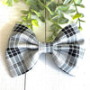 Dog Collar Bow Tie Cotton 5" Slate Tartan