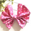 Dog Collar Butterfly Bow Cotton 5” Pink Polka Dot