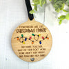 Ornament Handmade 4" Wood Christmas Lights